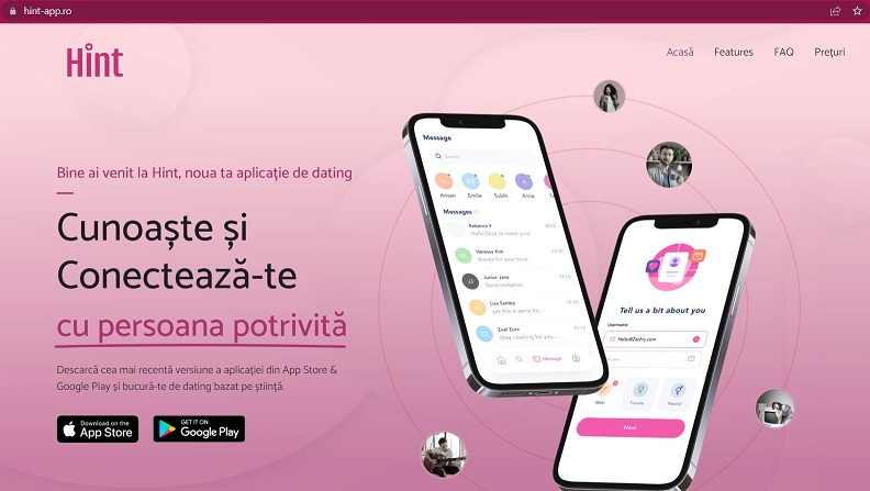 Comunicat de presa 2 HINT – Serviciu de dating si matching creat de psihoterapeuți